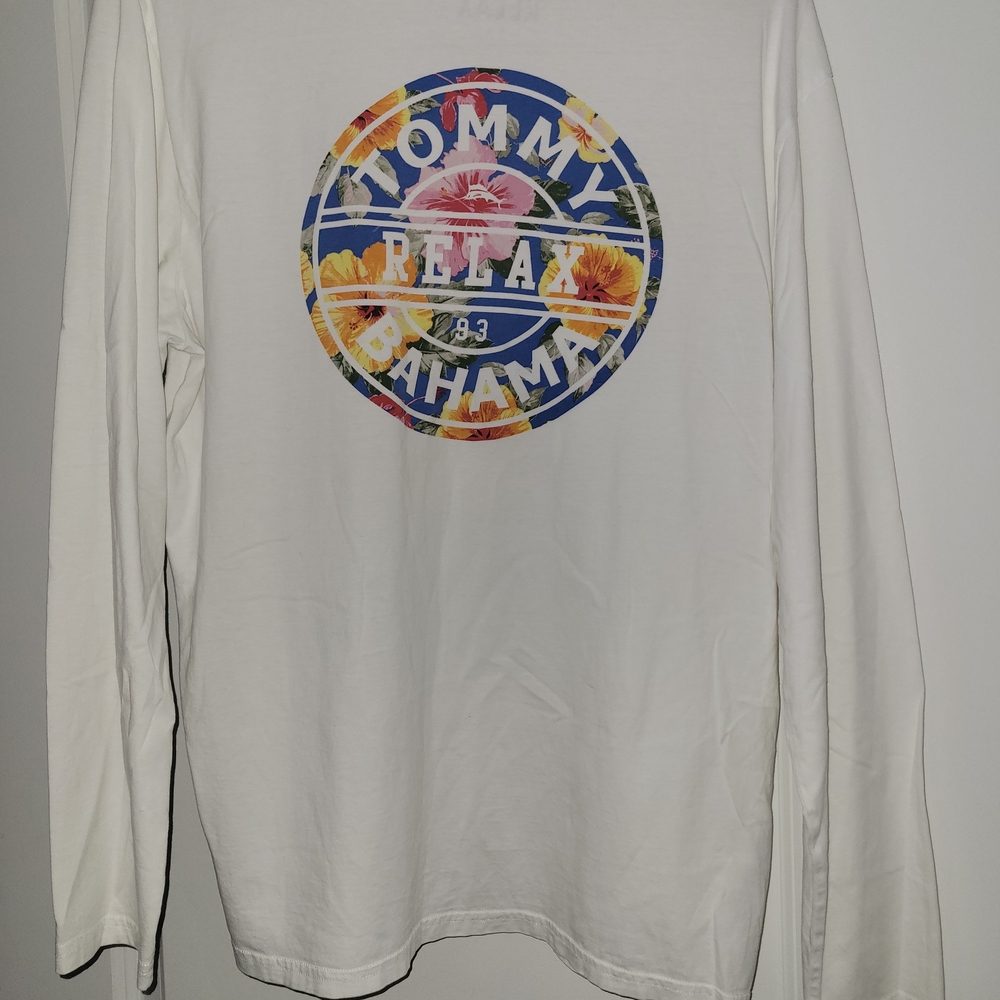 Tommy Bahama White Long Sleeve Shirt
